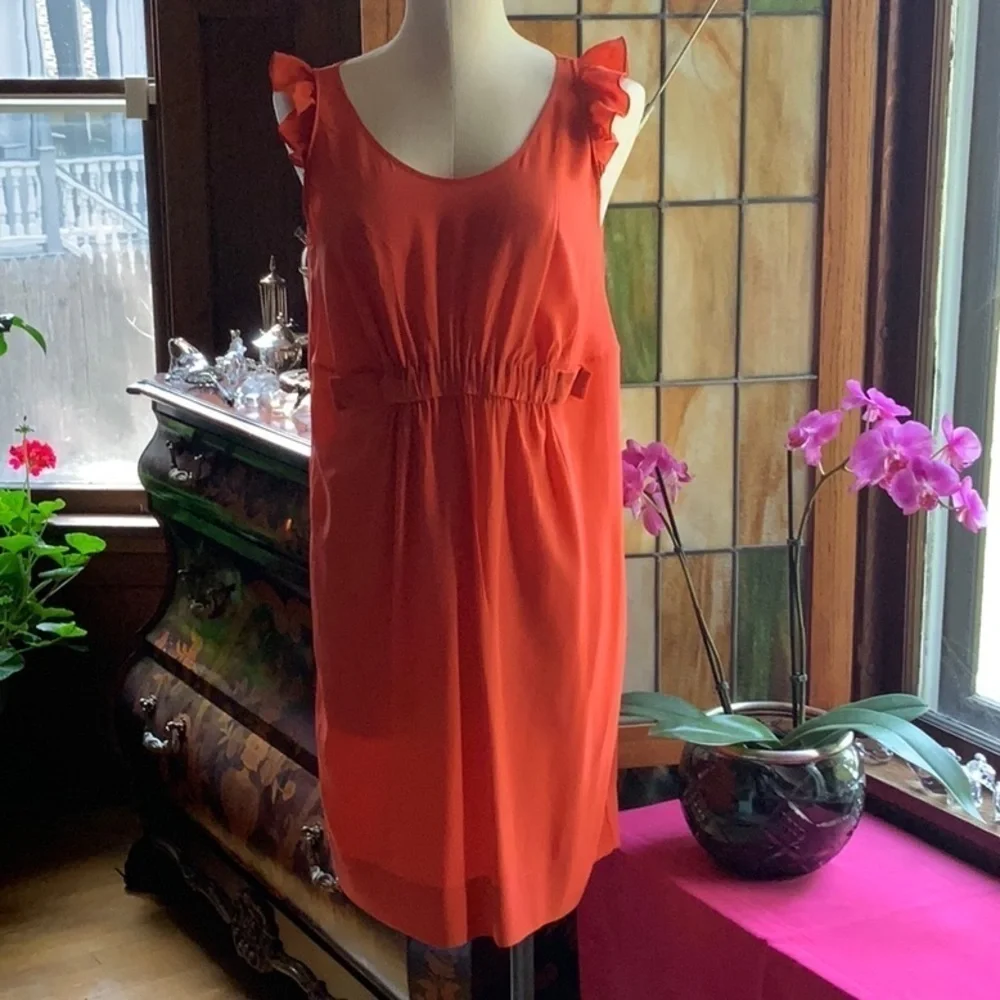 SOLD - Stella McCartney Silk Knee-Length Dress - Size: M / US8 / IT44 - Picture 1 of 3